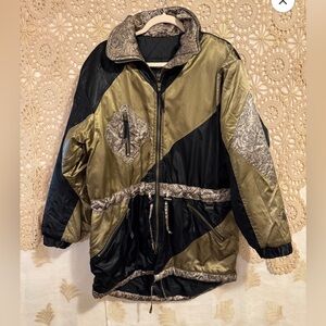 M159 // Vintage 80’s Edelweiss Nylon Puffer Ski Jacket • Size Large